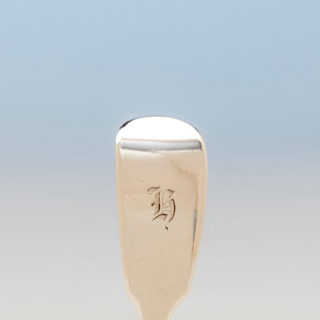 Initial on William Eaton Antique Sterling Sugar Sifter, London, 1843/44