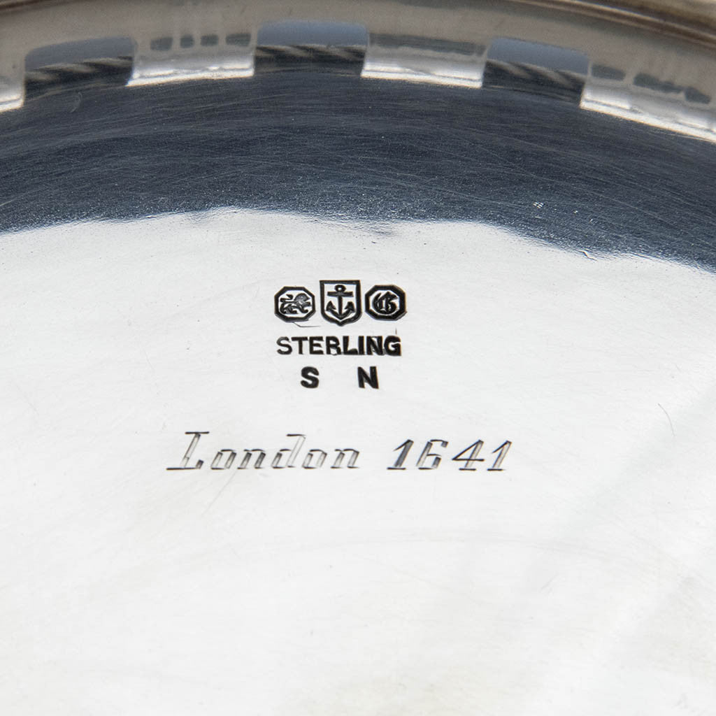 Marks on Gorham Antique Sterling Silver Centerpiece Bowl with Liner, Providence, RI, 1913