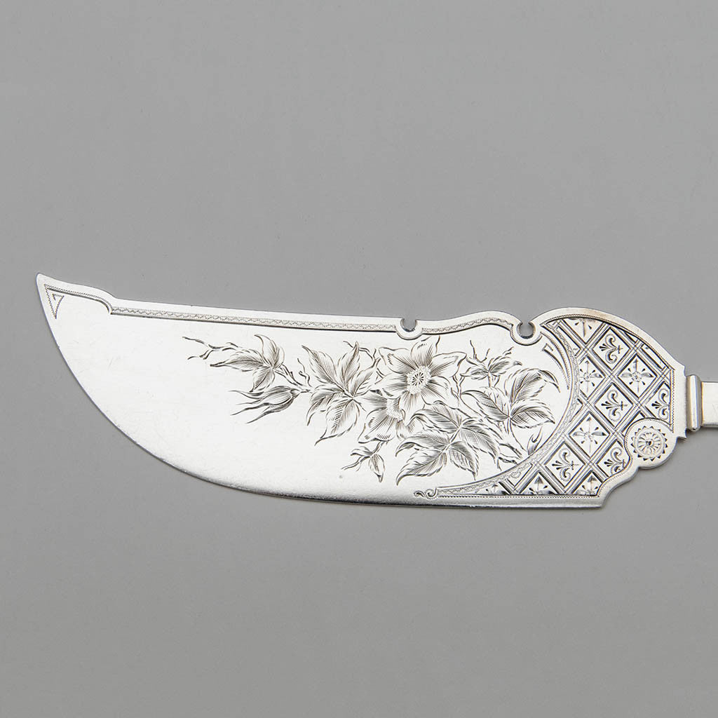 Blade of the Durgin Antique Sterling Silver Polar Bear Ice Cream Slice, Concord, New Hampshire, c. 1870&#39;s