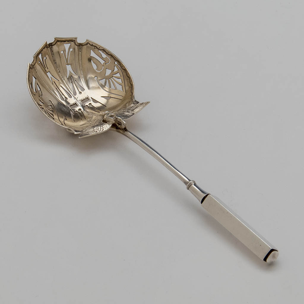 Gorham 'Isis' Pattern Antique Sterling Silver Sugar Sifter, Providence, RI, c. 1870