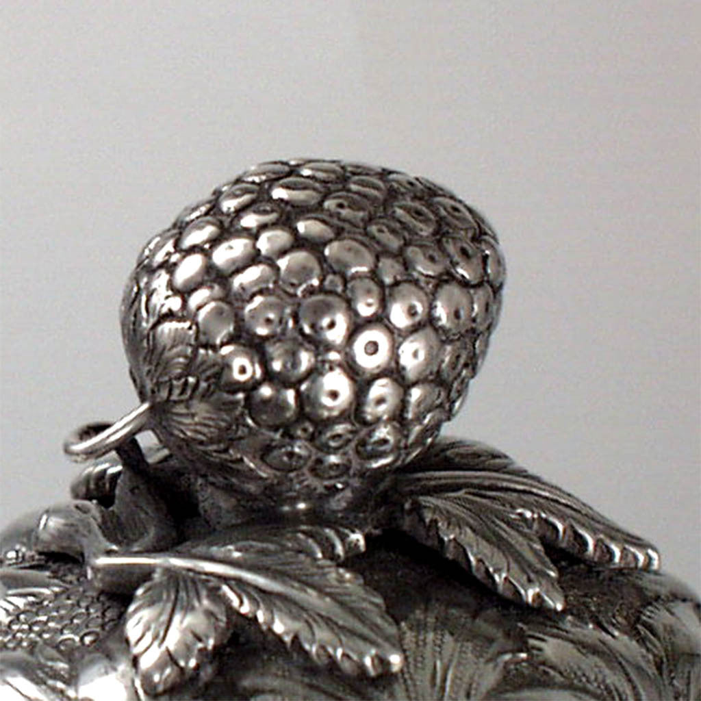 Finial detail on the Andrew Ellicott Warner: The Tucker Family Tea and Coffee Service, Baltimore, c. 1840