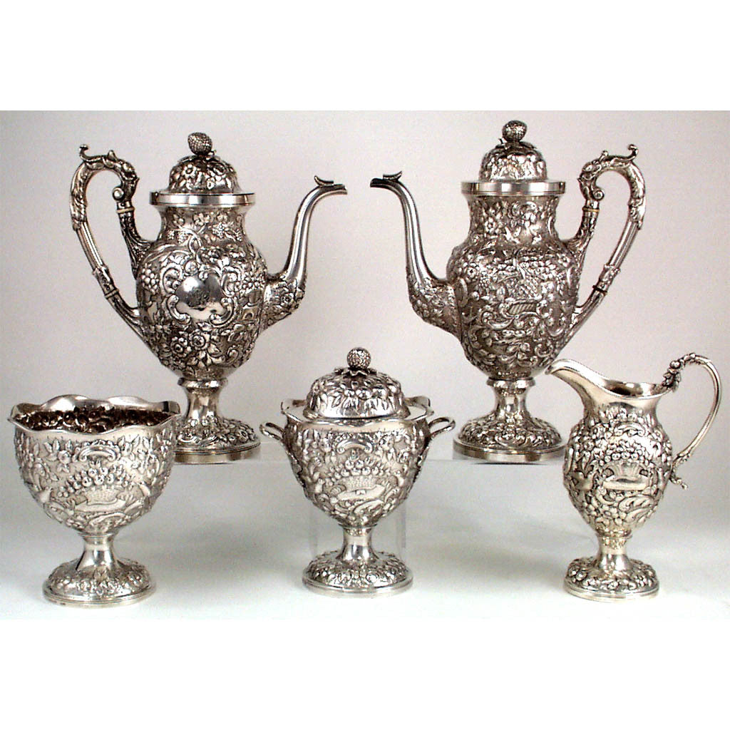Andrew Ellicott Warner: The Tucker Family Tea and Coffee Service, Baltimore, c. 1840