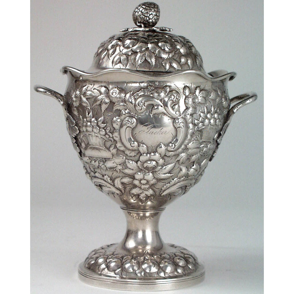 Sugar bowl of the Andrew Ellicott Warner: The Tucker Family Tea and Coffee Service, Baltimore, c. 1840