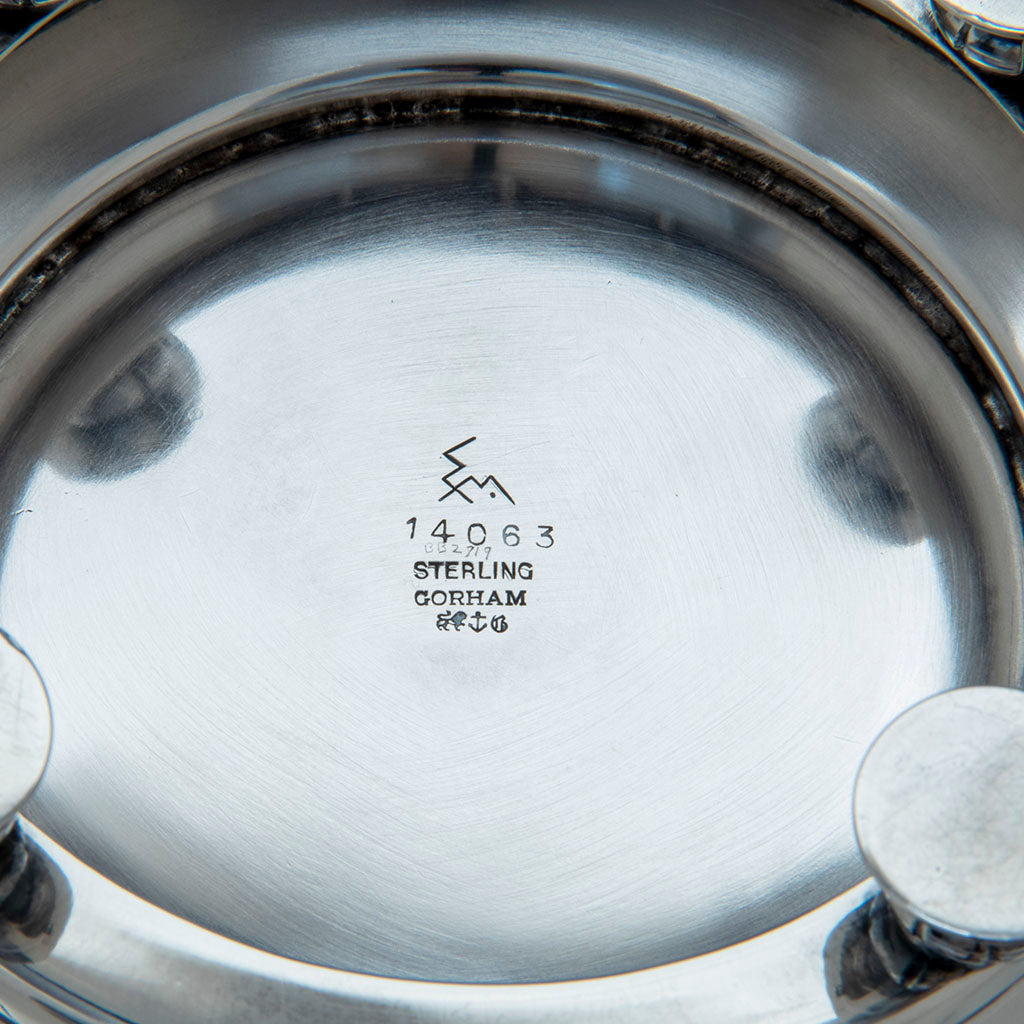 Marks on Erik Magnussen Designed for Gorham &#39;Modern American&#39; Art Deco Sterling Silver Centerpiece Bowl, Providence, RI, 1928