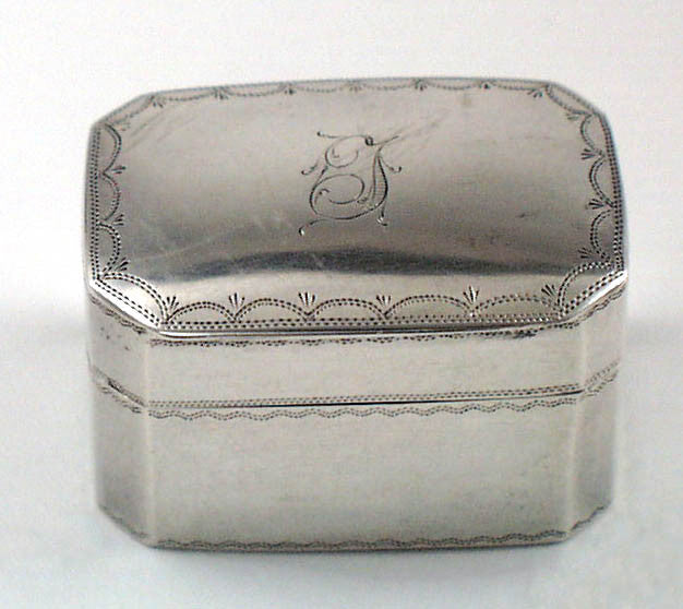 Samuel Kirk 11oz Silver Nutmeg Grater, Baltimore, c. 1830's