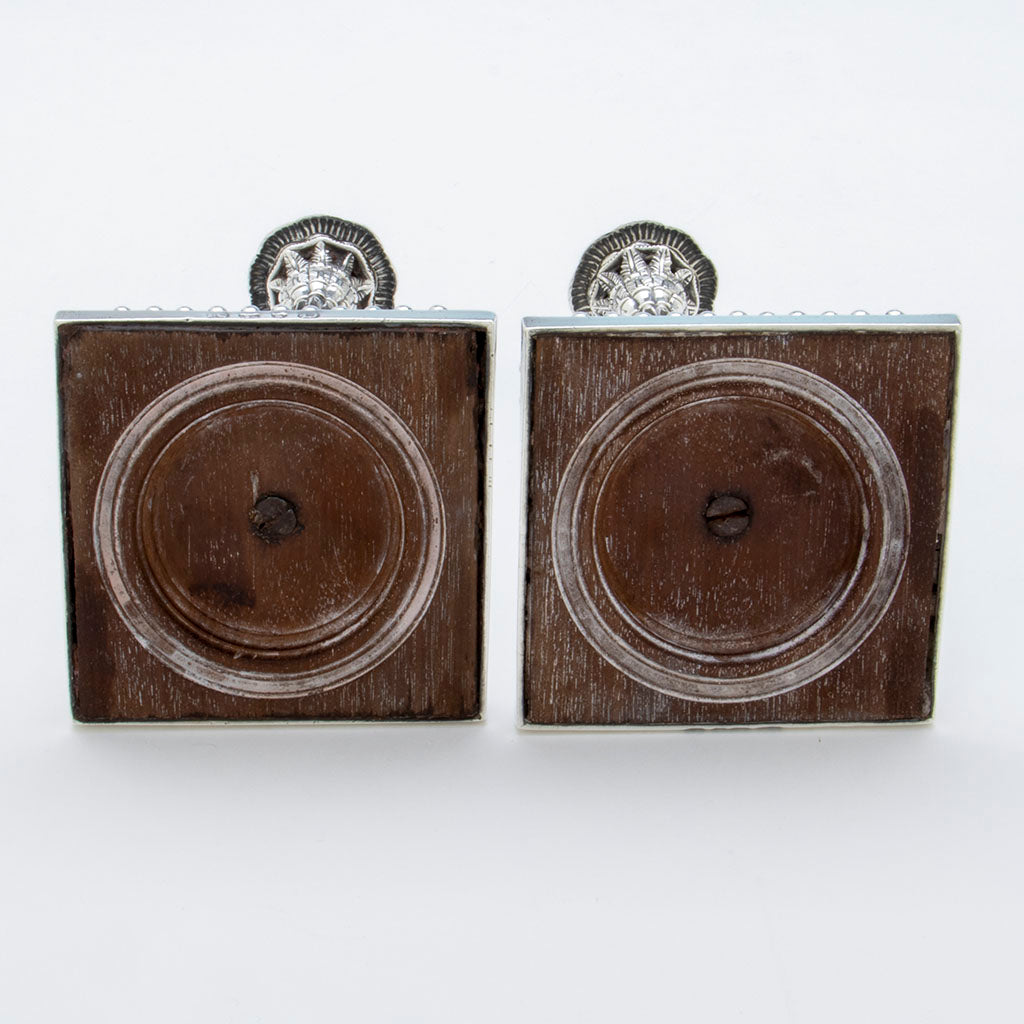 Bases of Pr. George III Rare Sterling Tea Candlesticks, John Carter, London, 1769/70