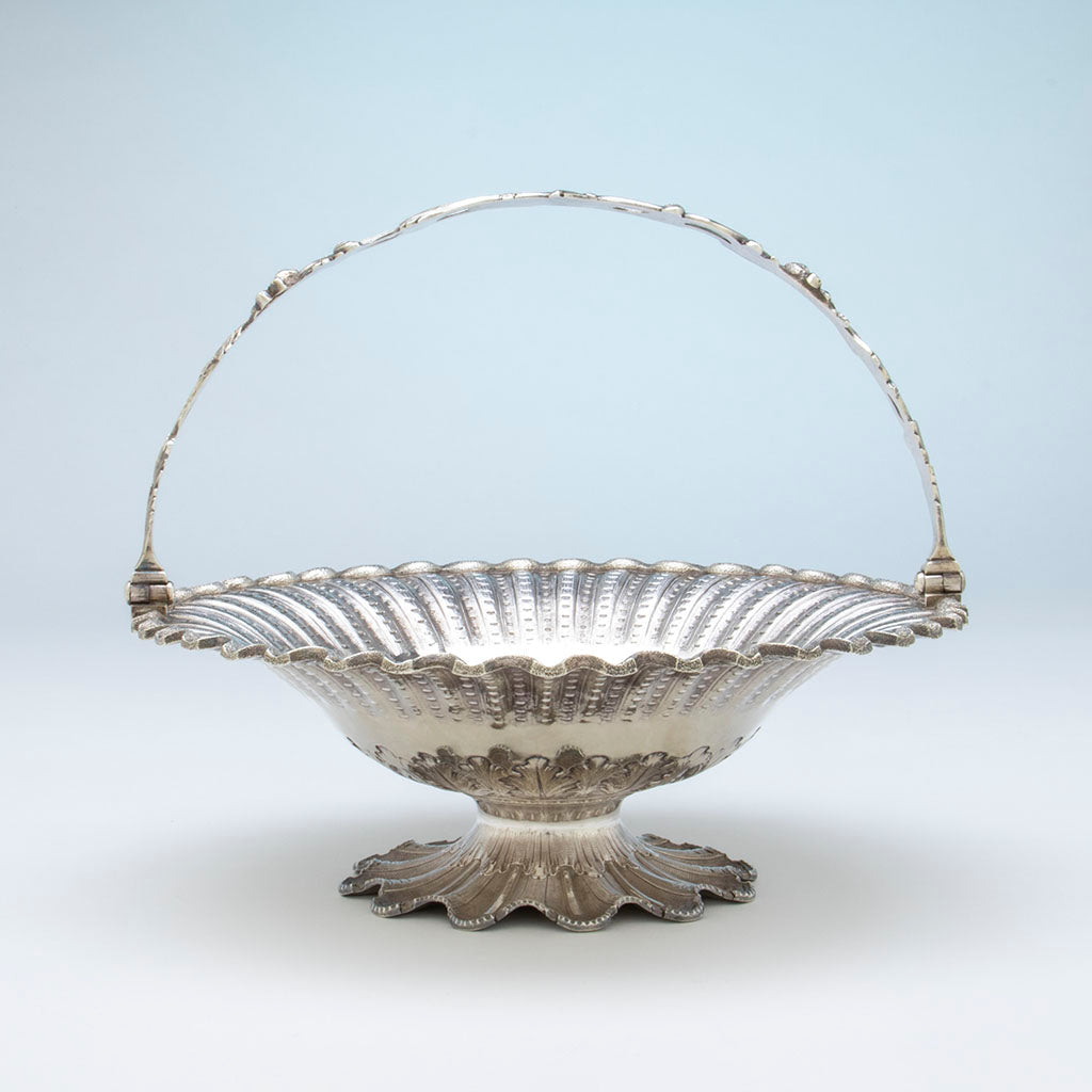 Bailey & Co/ George Sharp Antique Sterling Silver Basket, Philadelphia, PA, c. 1860