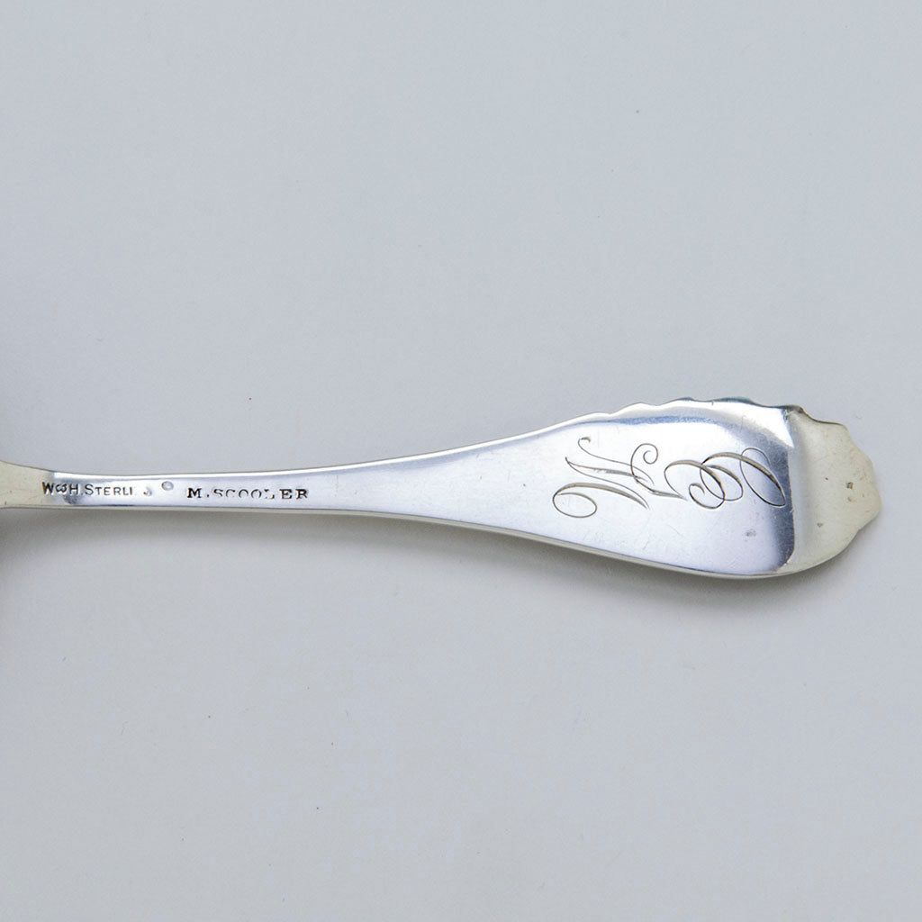 Back of fork to Wood and Hughes Olive Dish and Fork, NYC, NY, c. 1890
