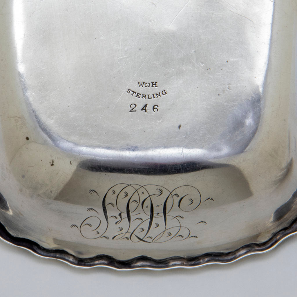 Dish marks of Wood and Hughes Olive Dish and Fork, NYC, NY, c. 1890