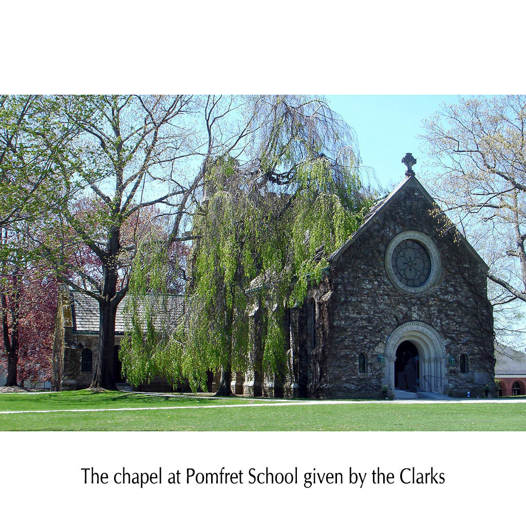 Chapel at Pomfret given by the Clarks