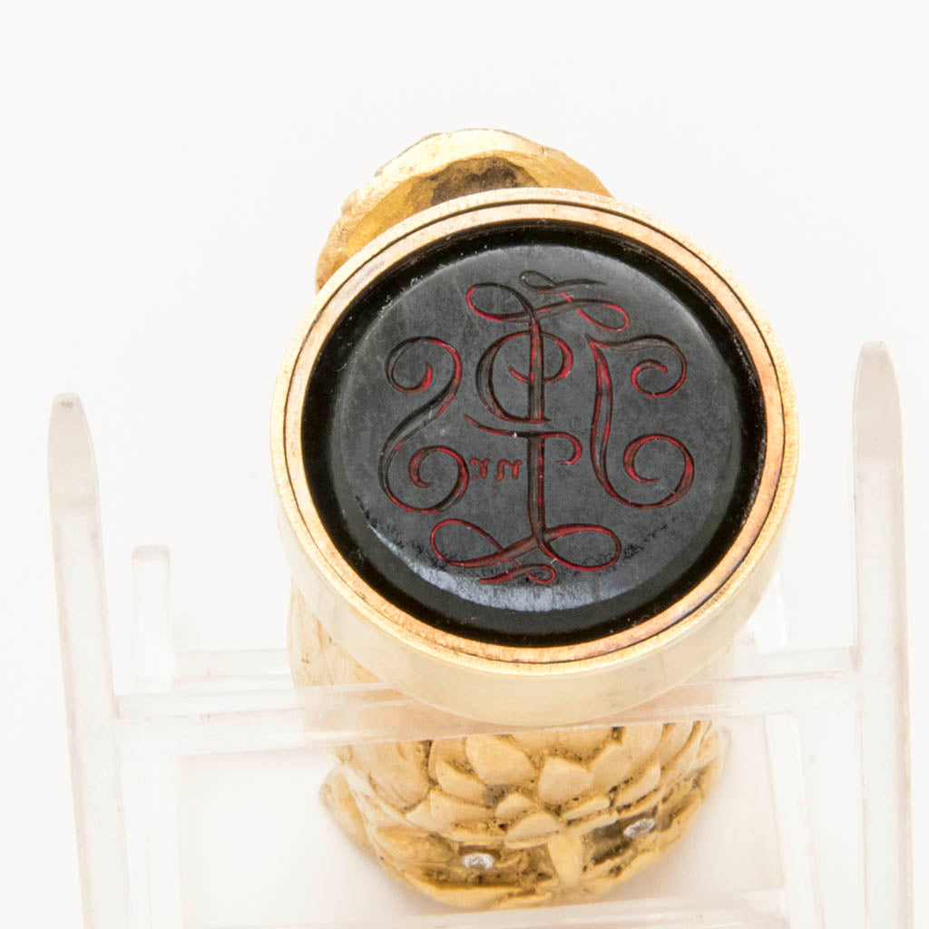 Seal on Leslie Durbin Modern Sterling Silver Figural Owl Seal, London, 1962/63