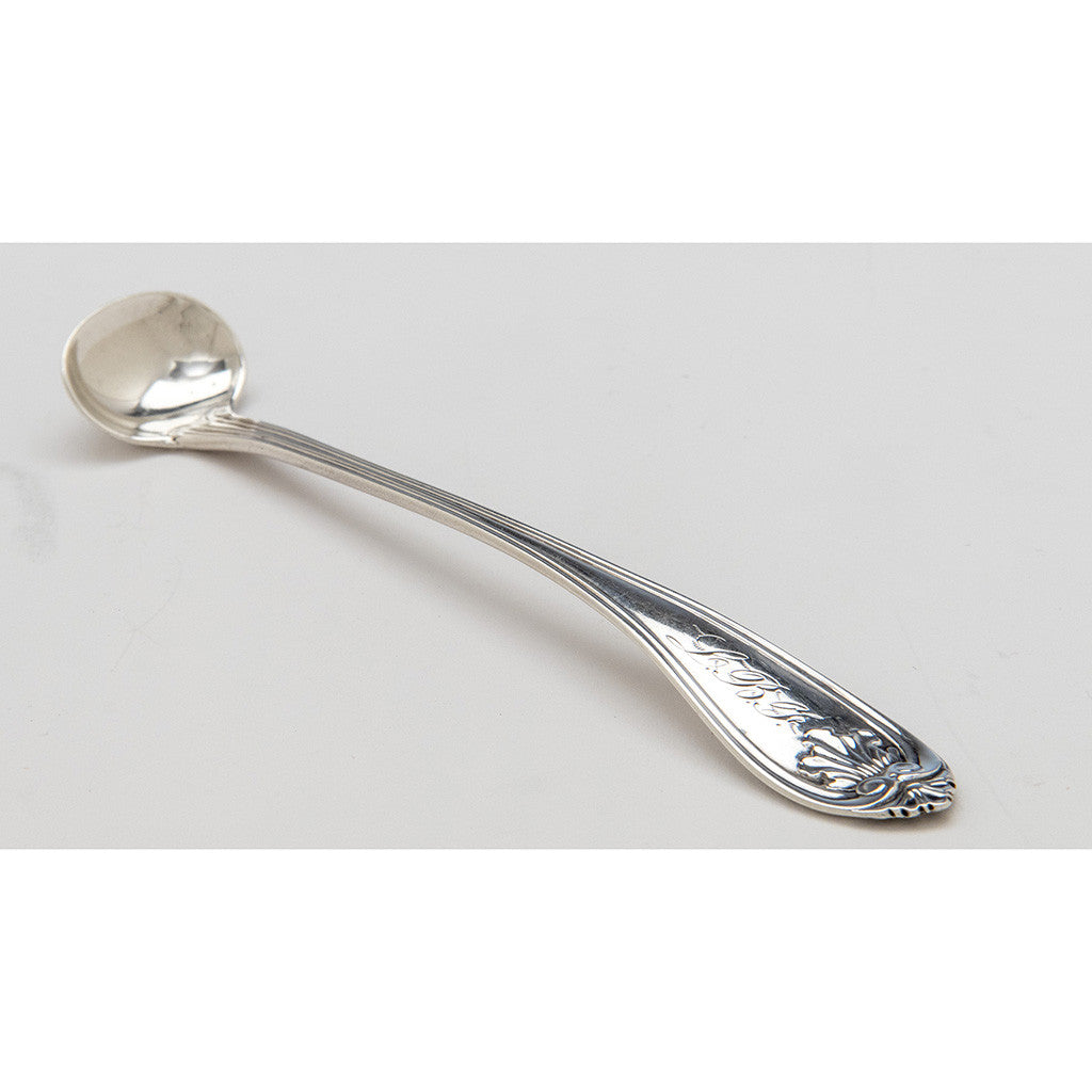 Gorham &#39;Josephine&#39; Pattern Antique Coin Silver Mustard Ladle, Providence, RI, 1855-67