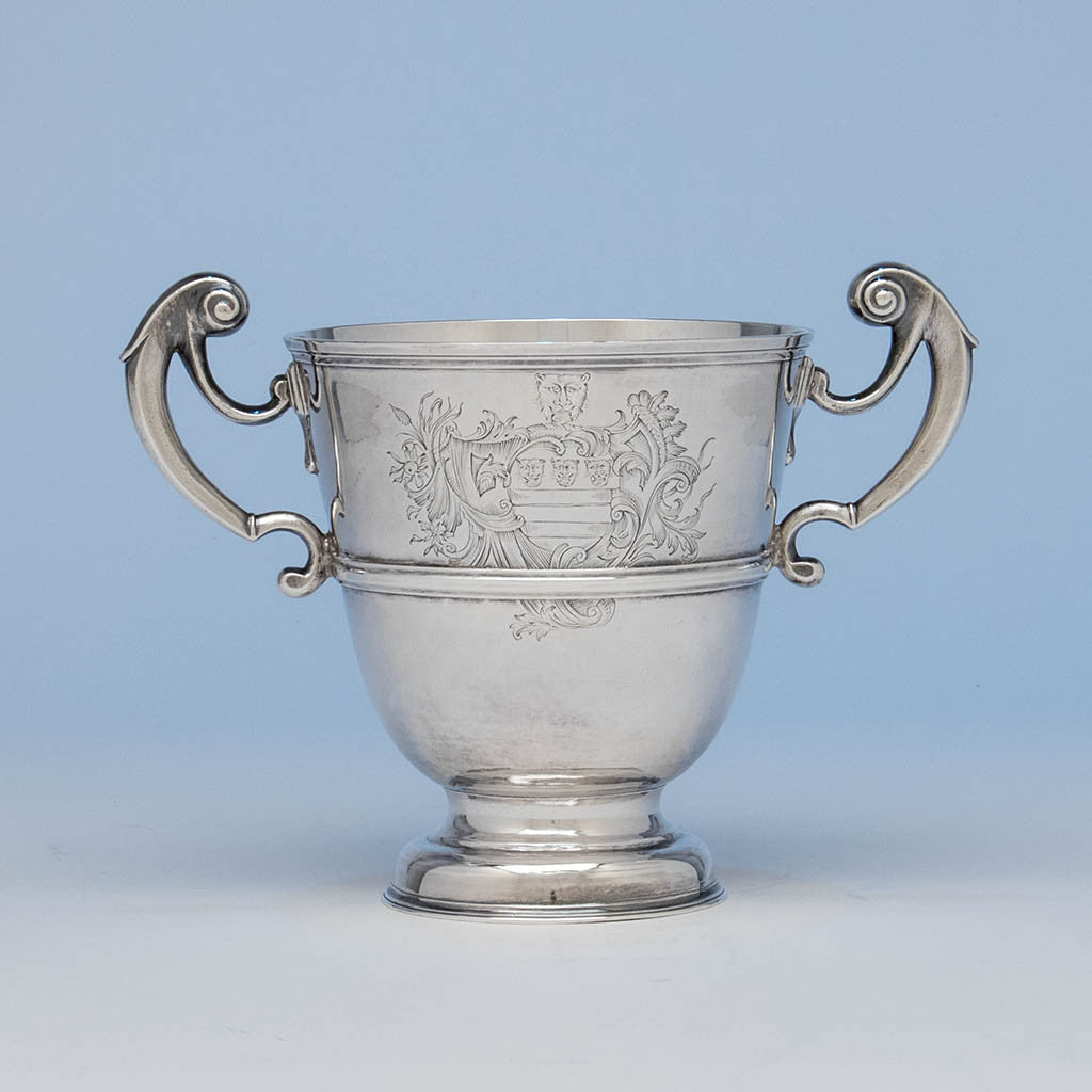 George Hodder George II Irish Sterling Silver 2-handled Cup, Cork, c. 1750