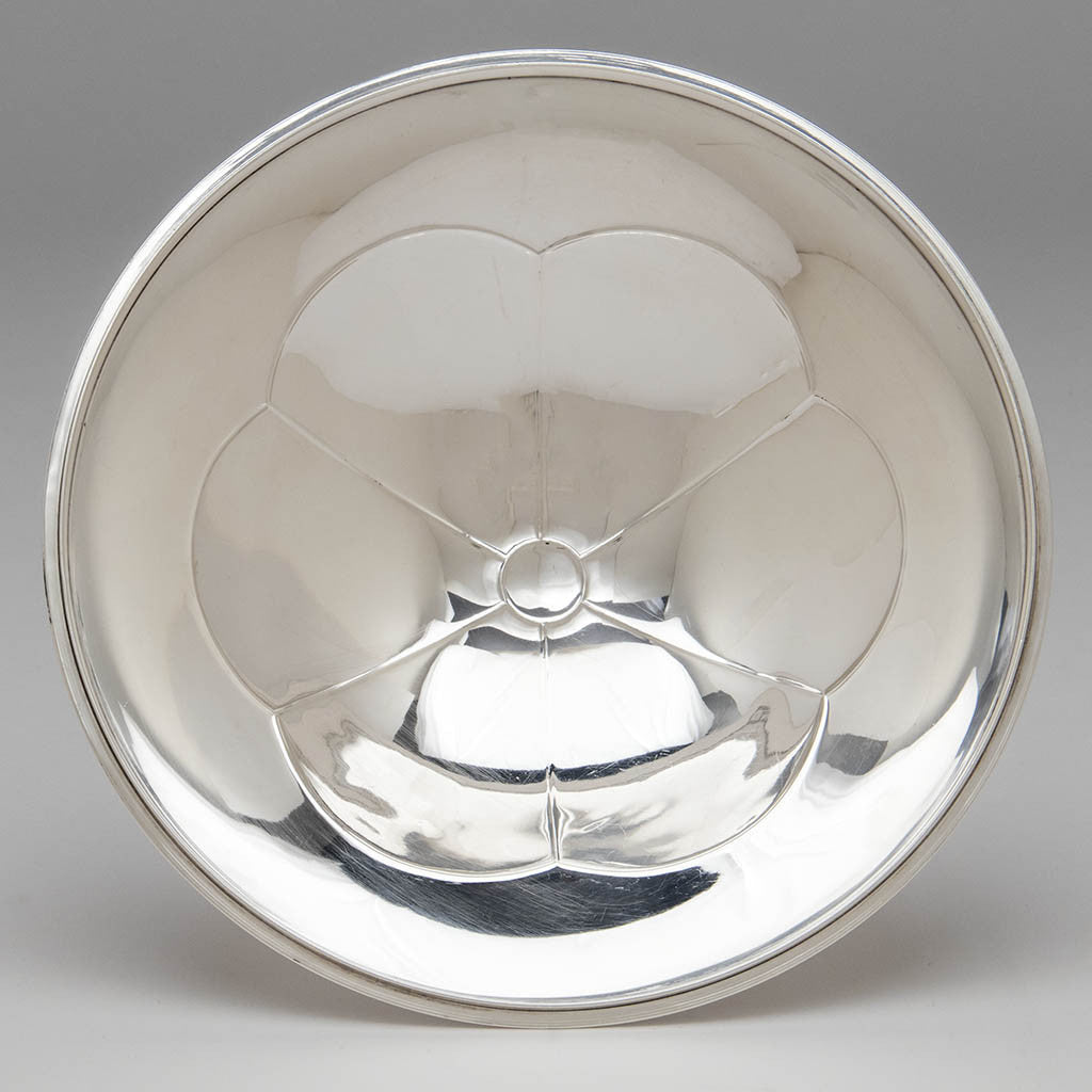 Interior of Erik Magnussen for Gorham Sterling Silver Covered Centerpiece Bowl, Providence, RI, 1926