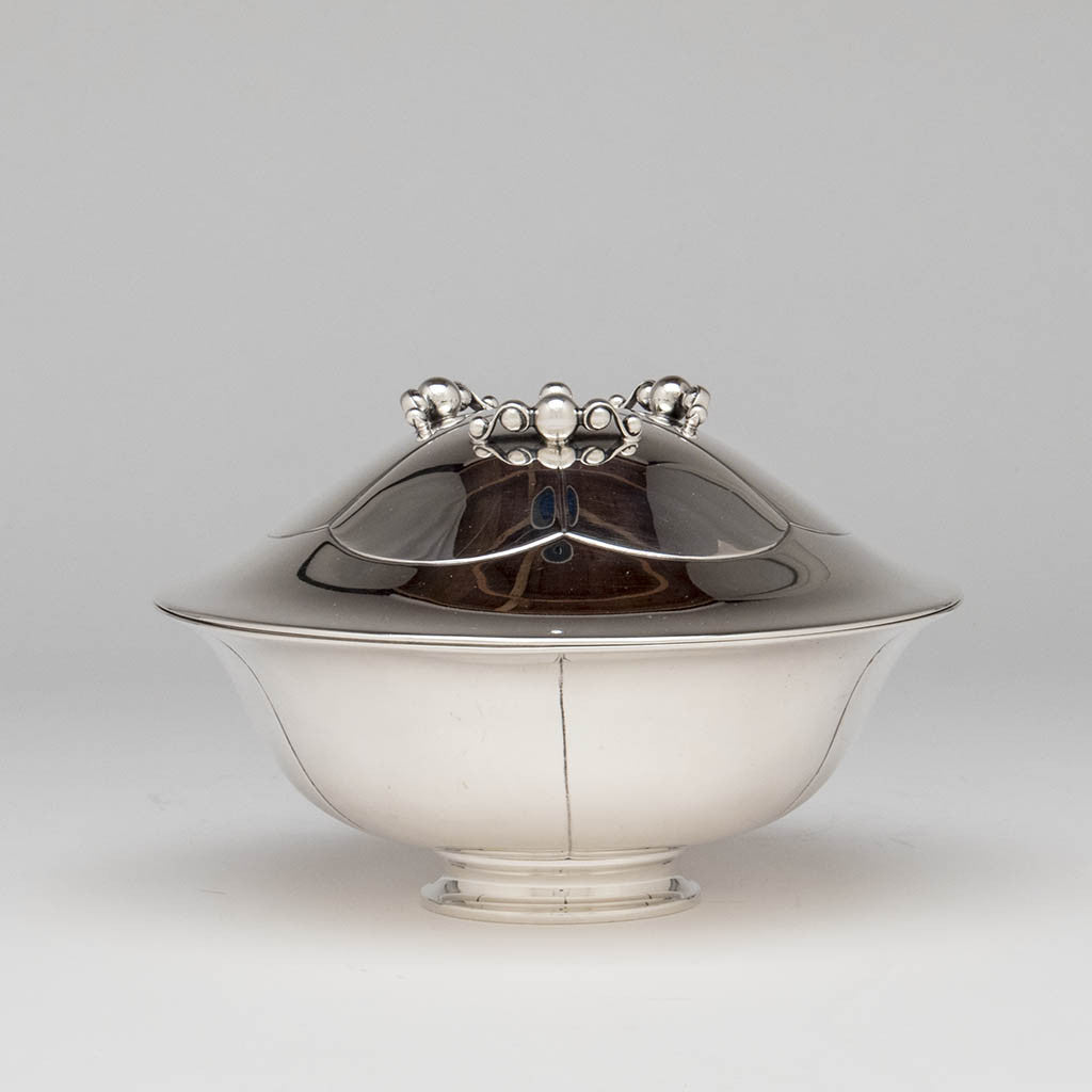 Erik Magnussen for Gorham Sterling Silver Covered Centerpiece Bowl, Providence, RI, 1926