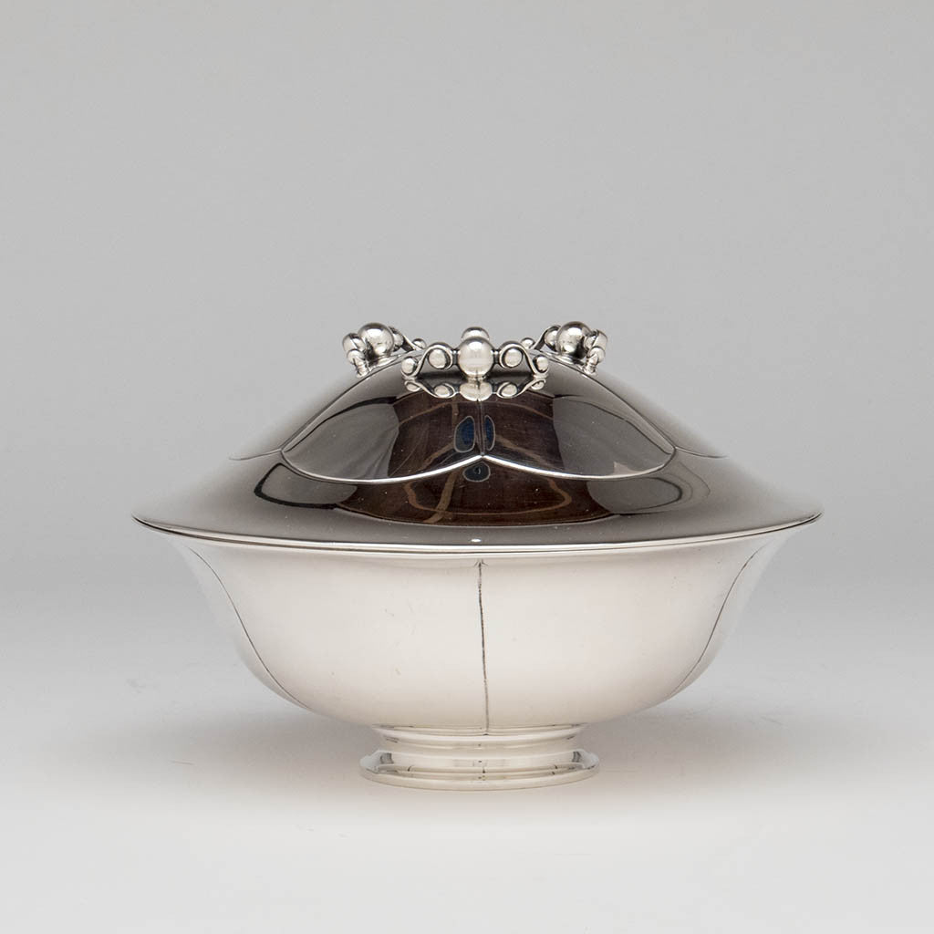 Erik Magnussen for Gorham Sterling Silver Covered Centerpiece Bowl, Providence, RI, 1926