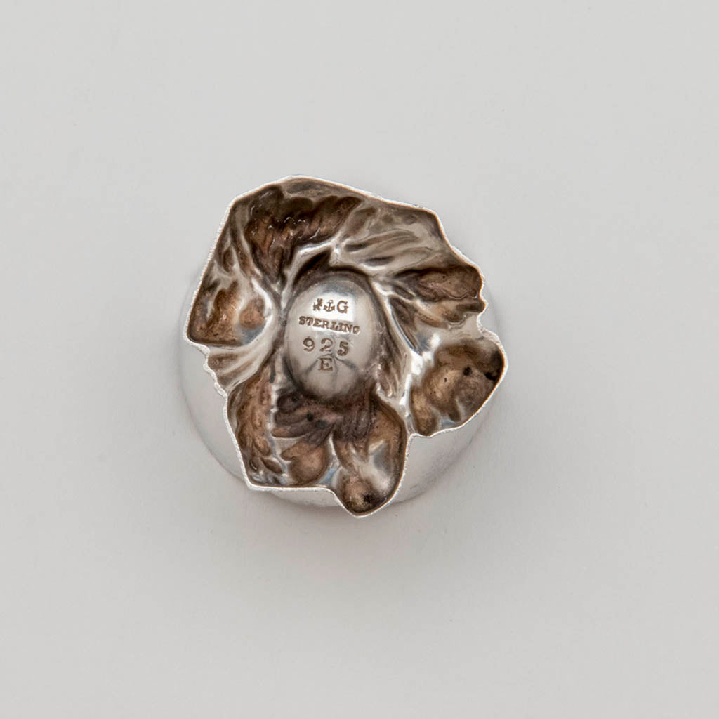 Marks on Gorham Antique Sterling Silver Cracked Egg Salt Dishes, set of 6, Providence, RI - 1872