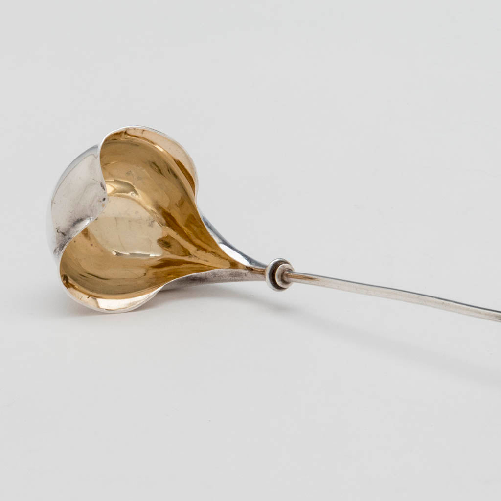 Gorham #26 Wire-work Antique Sterling Silver Sauce Ladle, Providence, RI, c. 1870