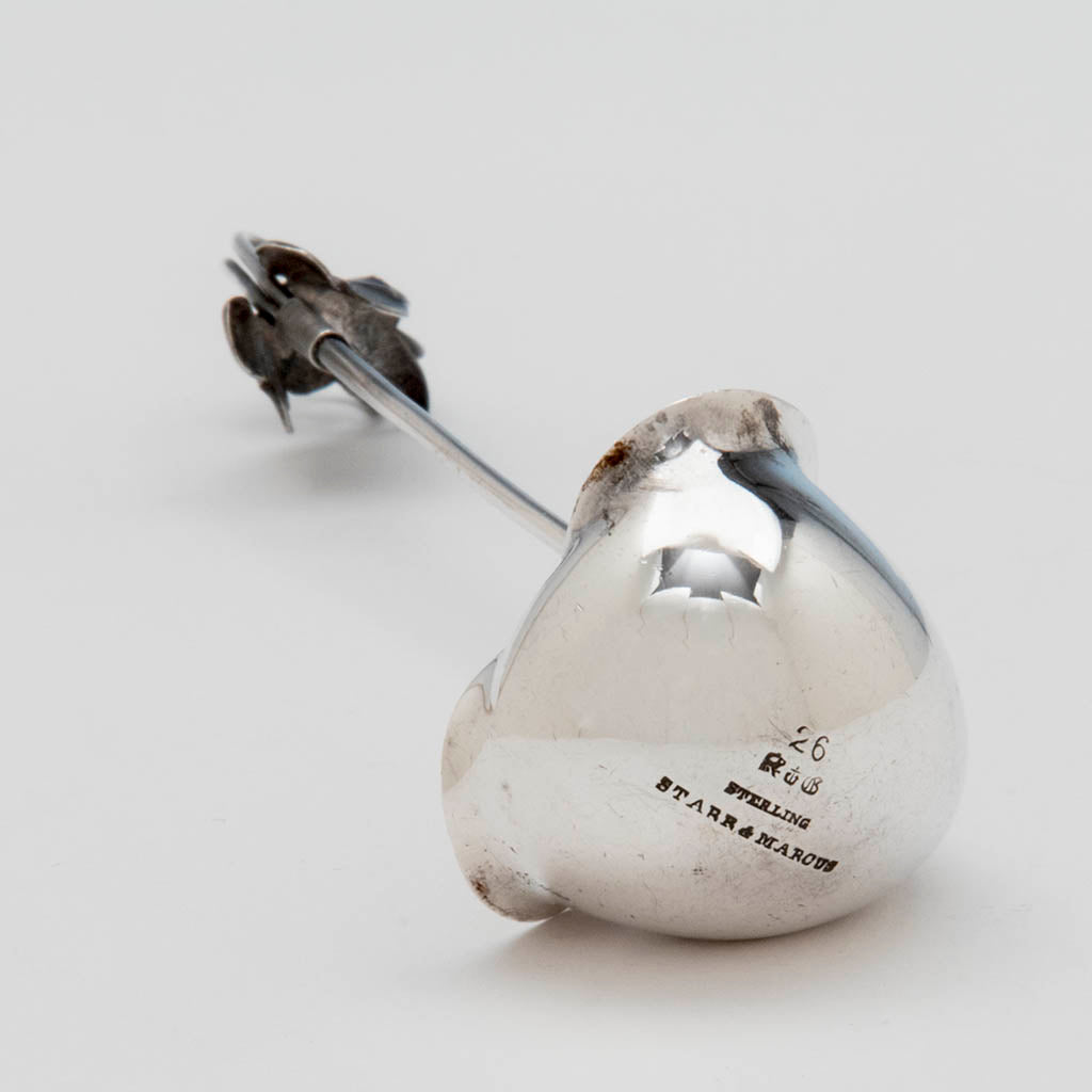 Gorham #26 Wire-work Antique Sterling Silver Sauce Ladle, Providence, RI, c. 1870