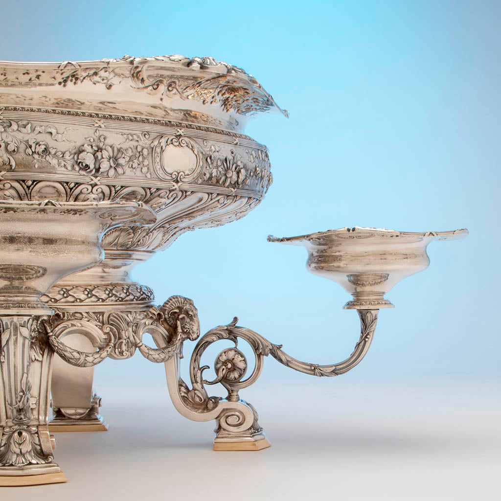 Side dish to Gorham Rare &#39;Sample&#39; Massive Antique Sterling Silver &#39;Louis XVI&#39; Centerpiece, Providence, RI, c. 1910