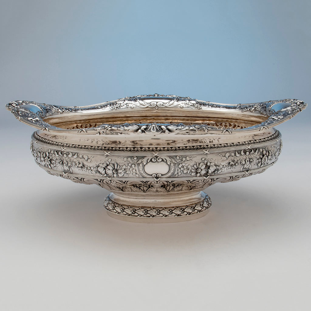 Bowl to Gorham Rare &#39;Sample&#39; Massive Antique Sterling Silver &#39;Louis XVI&#39; Centerpiece, Providence, RI, c. 1910