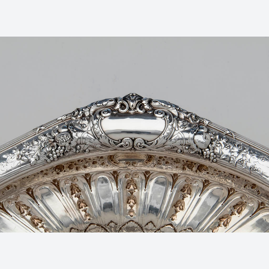 Rim to Gorham Rare &#39;Sample&#39; Massive Antique Sterling Silver &#39;Louis XVI&#39; Centerpiece, Providence, RI, c. 1910