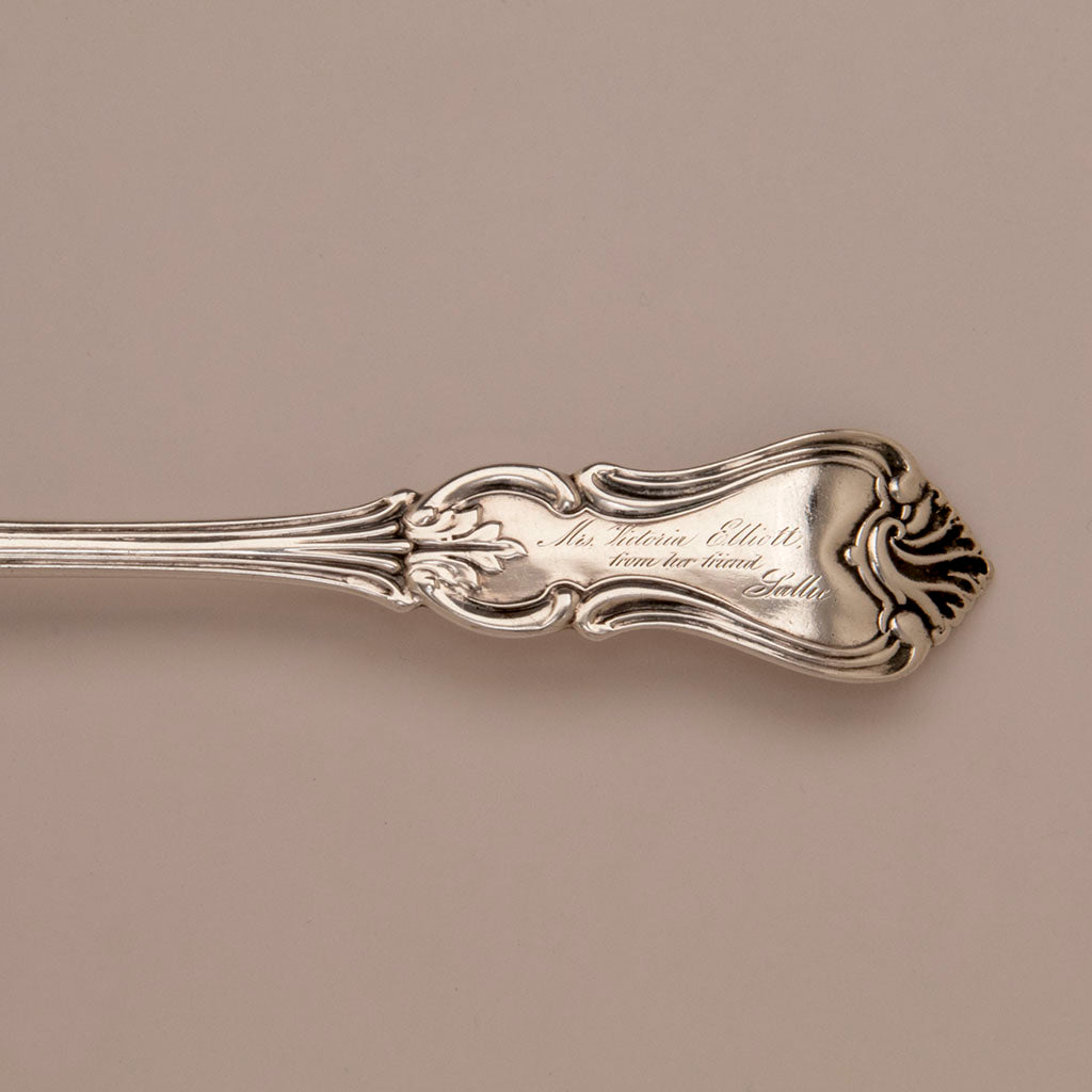 Albert Pattern Spon Albert Coles 'Prince Albert' Pattern Antique Coin Silver Fish Slice, N ...