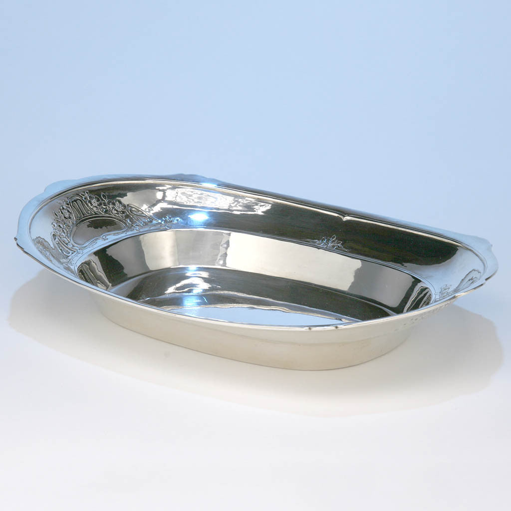 The Julia Marlowe Sothern Sterling Silver Bread Basket by Arthur Stone, Gardner, MA, c. 1915