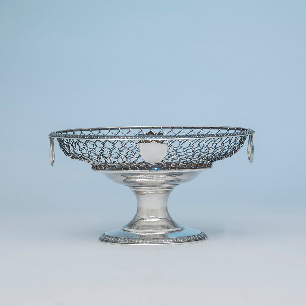 William Gale &amp; Son Antique Sterling Silver Fruit or Centerpiece Bowl, New York City, 1862