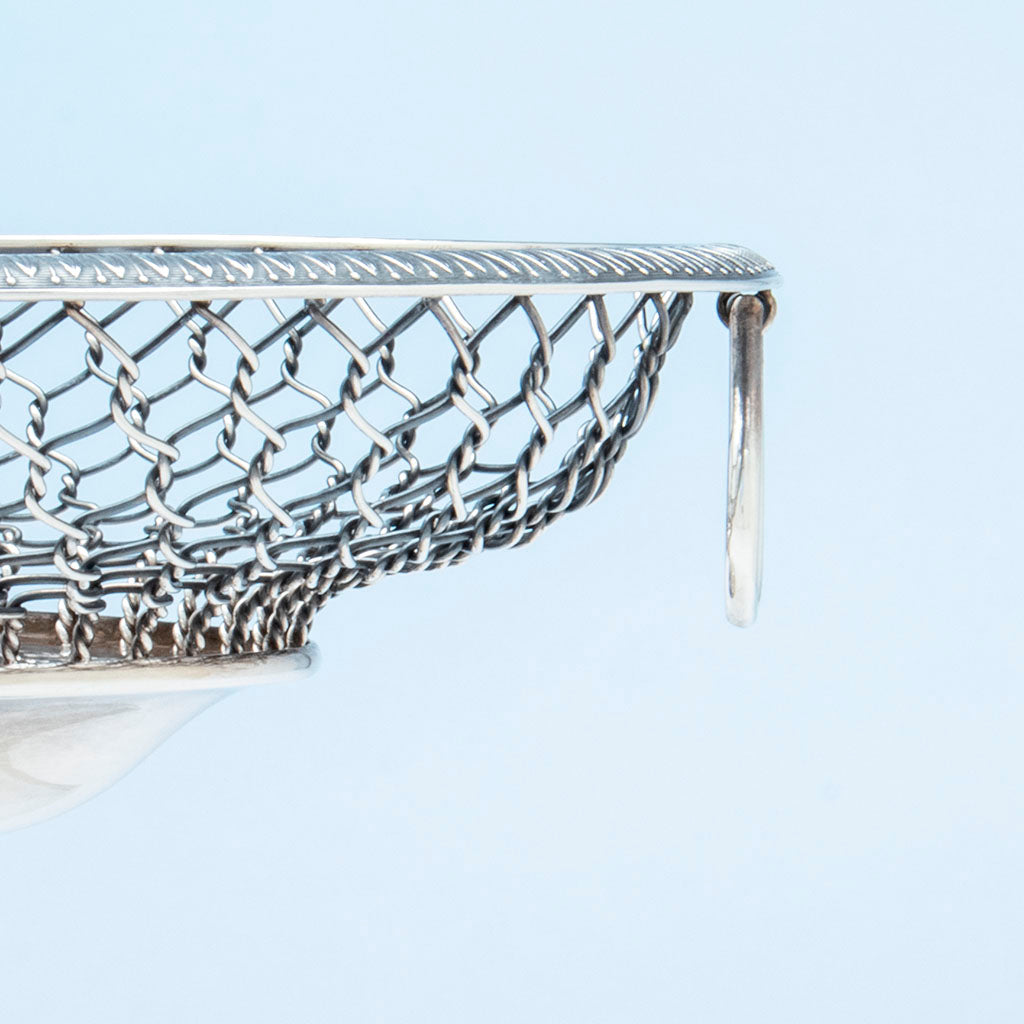 Detail of William Gale &amp; Son Antique Sterling Silver Fruit or Centerpiece Bowl, New York City, 1862