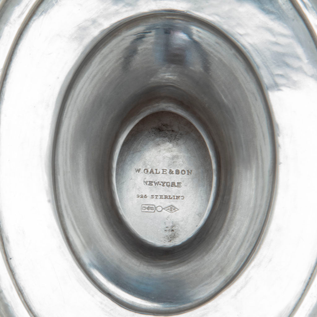 Marks on William Gale &amp; Son Antique Sterling Silver Fruit or Centerpiece Bowl, New York City, 1862
