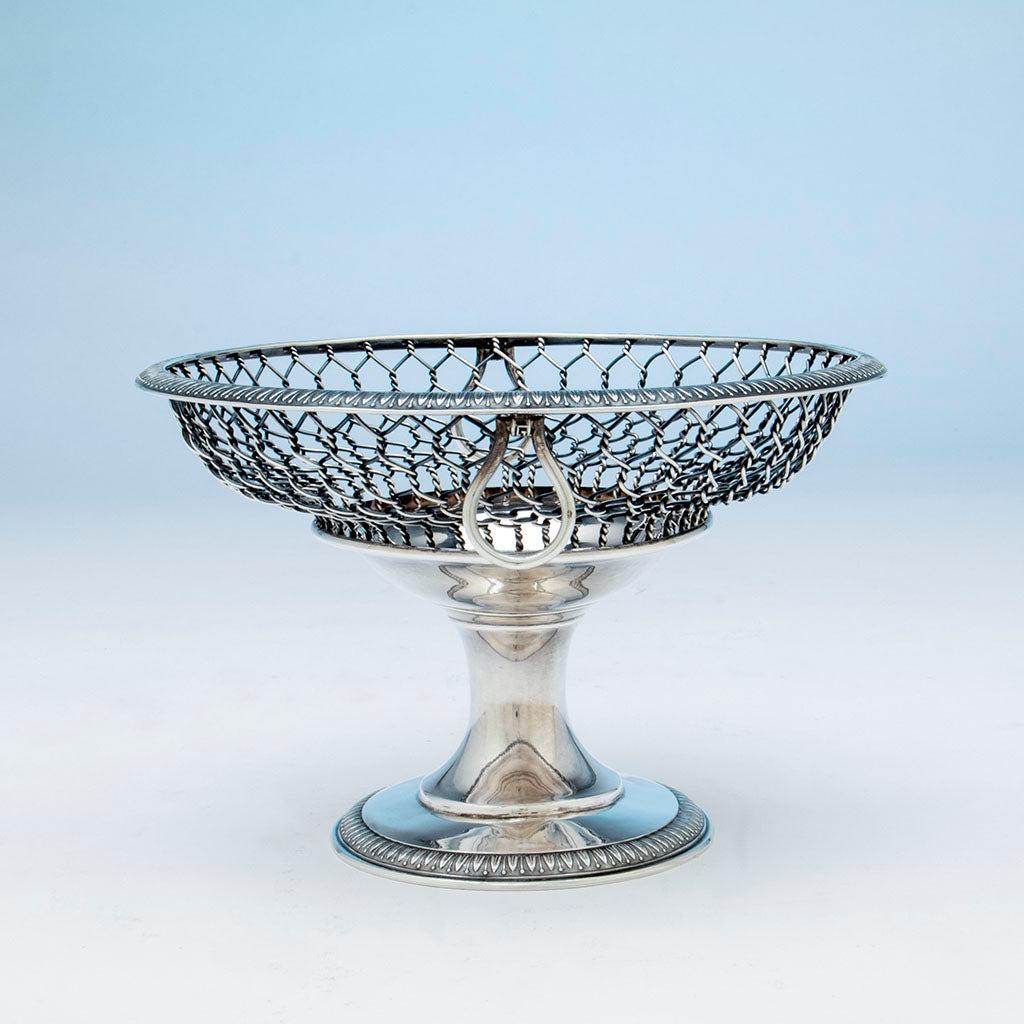 William Gale &amp; Son Antique Sterling Silver Fruit or Centerpiece Bowl, New York City, 1862
