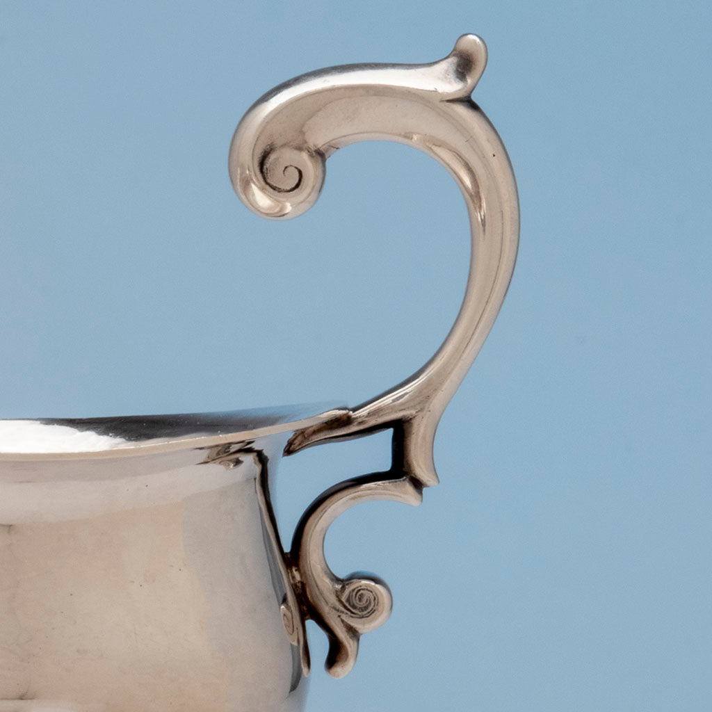 Gebelein Arts &amp; Crafts Sterling Silver Large Gravy Boat, Boston, MA, c. 1945