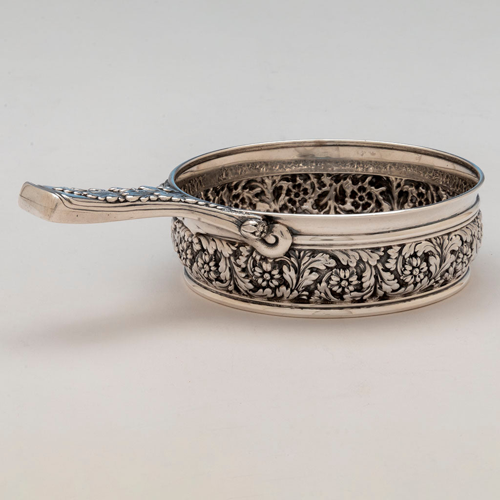 Side view of Tiffany &amp; Co Antique Sterling Silver Porringer, New York City, 1888