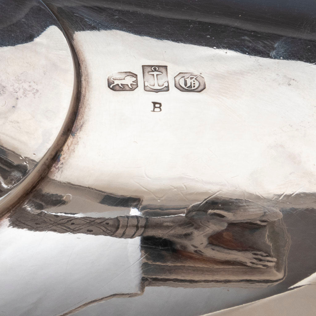 Mark a of Gorham Pair of Sterling Silver Figural Medallion Berry bowls, Providence, RI, 1869