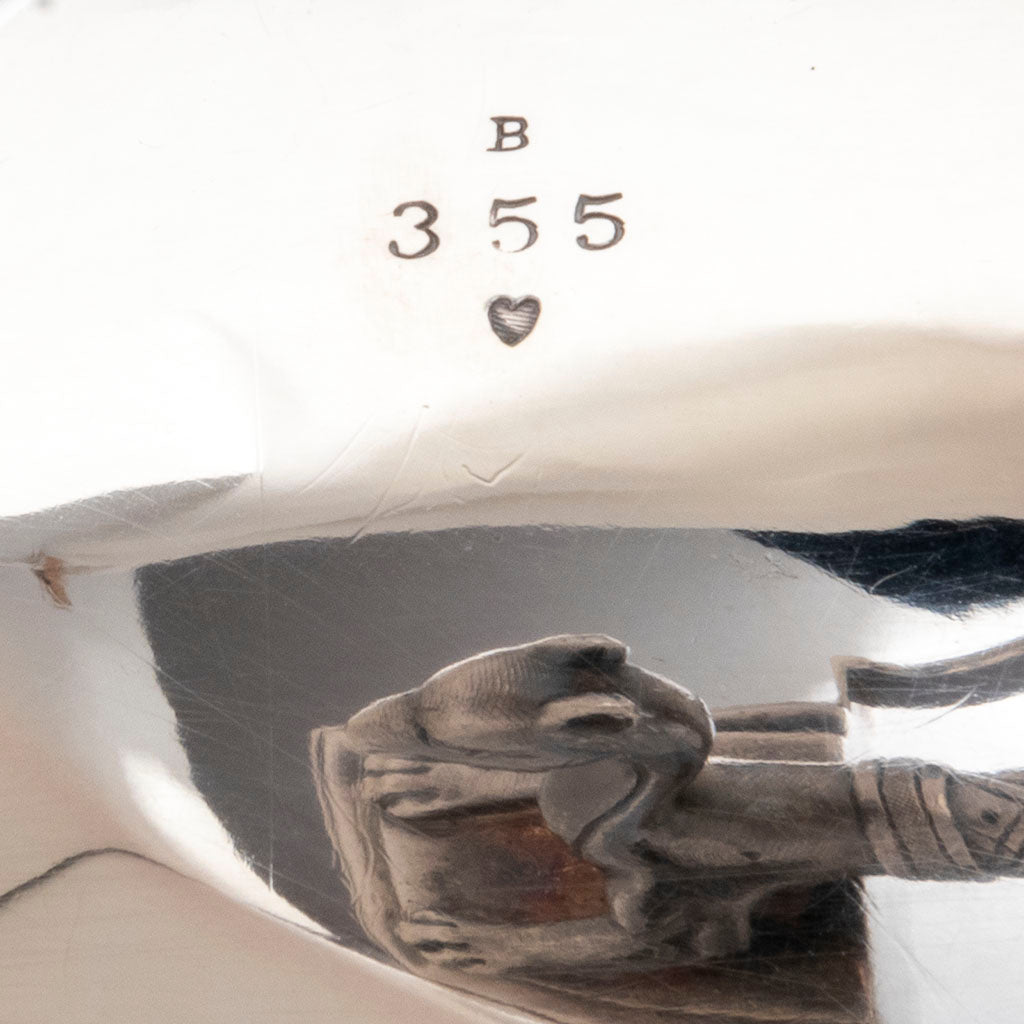 Mark b of Gorham Pair of Sterling Silver Figural Medallion Berry bowls, Providence, RI, 1869