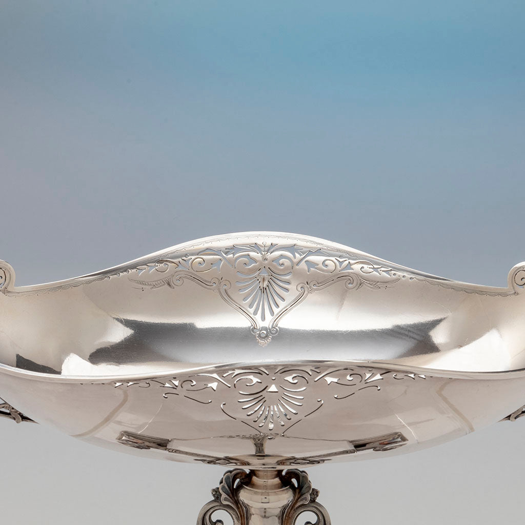 Bowl of Gorham Pair of Sterling Silver Figural Medallion Berry bowls, Providence, RI, 1869