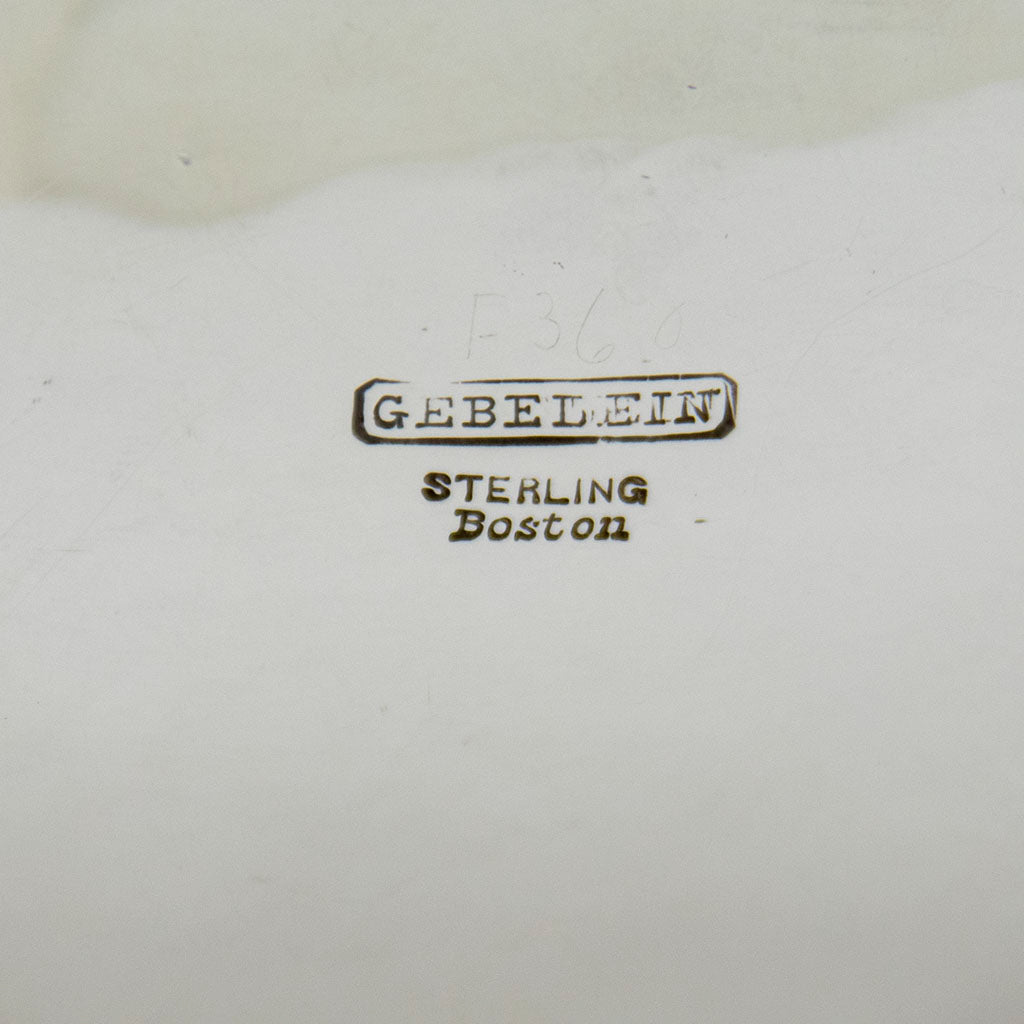 Marks on Gebelein Arts &amp; Crafts Sterling Silver Large Gravy Boat, Boston, MA, c. 1920