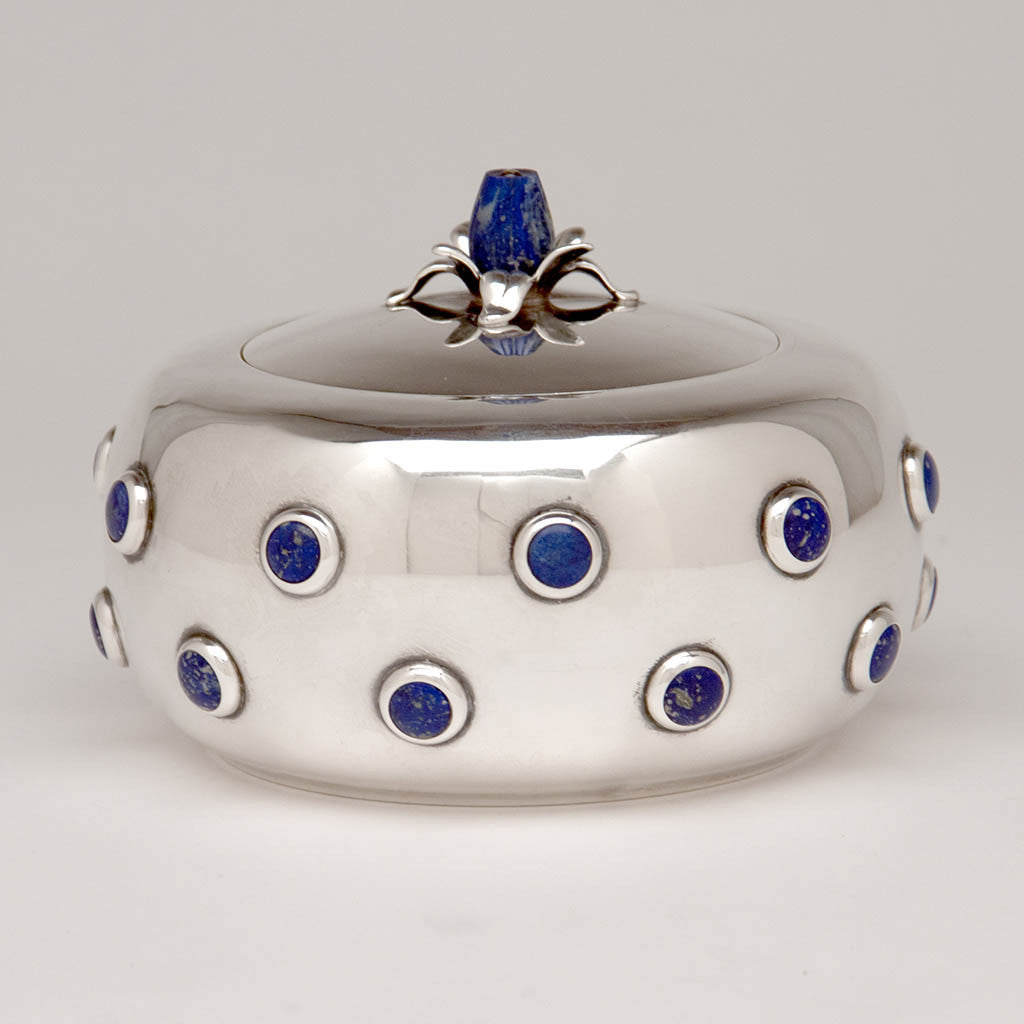 Puiforcat French First Standard (.950) Silver Bonbonnière, Paris, c. 1923, Retailed by Grogan Company, Pittsburgh, PA