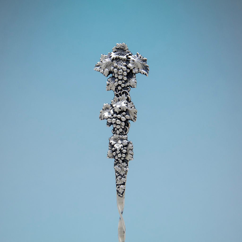 J.F. Fradley &amp; Co Antique Sterling Silver Claret Spoon, NYC, NY, c. 1890s