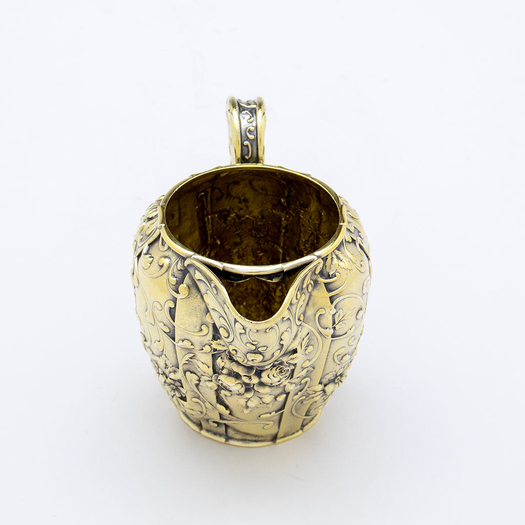Spout to Gorham Rare Sample Electroform Silver Gilt Creamer, Providence, RI, 1888