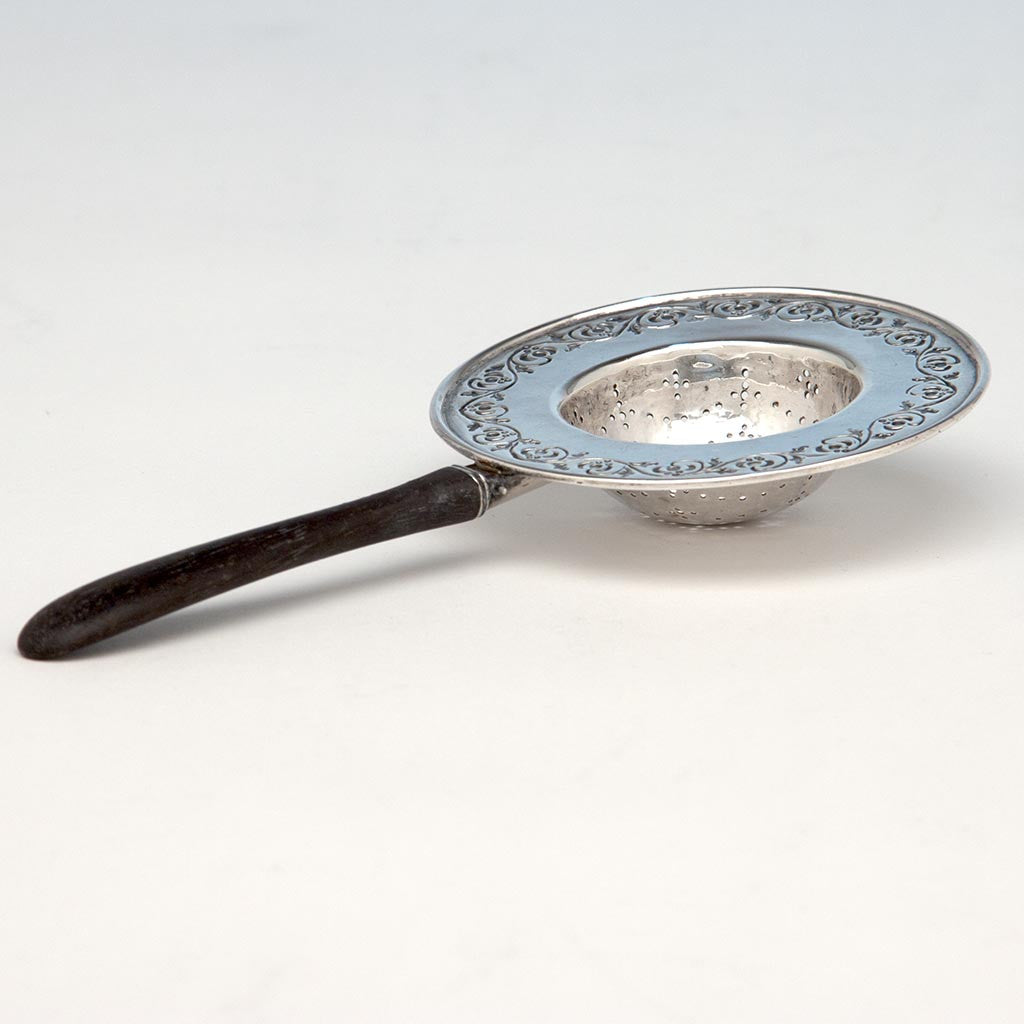 Mary Knight (attributed) and Seth Ek Sterling Silver Tea Strainer, Boston, MA, 1905