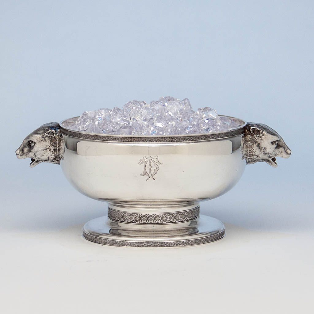 Tiffany & Co Antique Sterling Silver Figural Ice Bowl, New York City, c. 1870-75