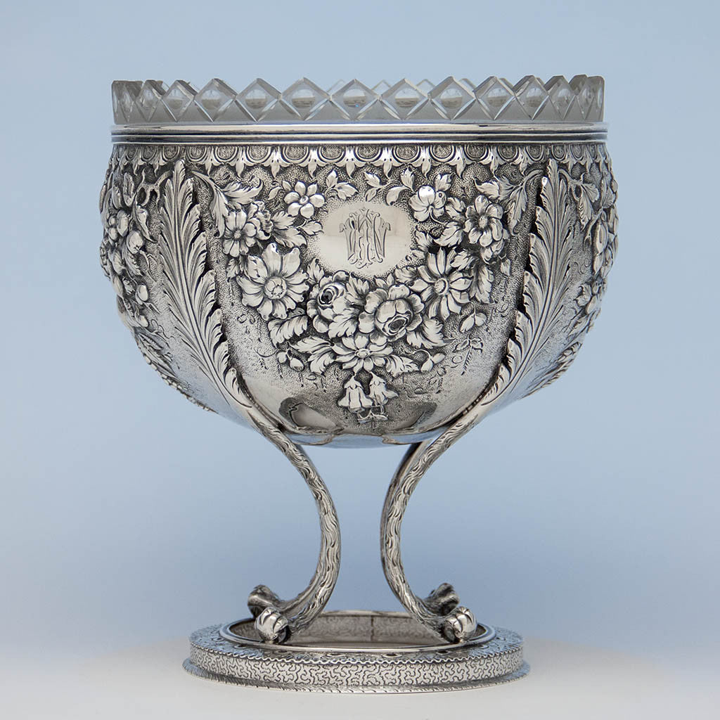 S. Kirk & Sons Rare 11oz Silver Fruit Stand or Centerpiece Bowl, Baltimore, MD, 1860-68