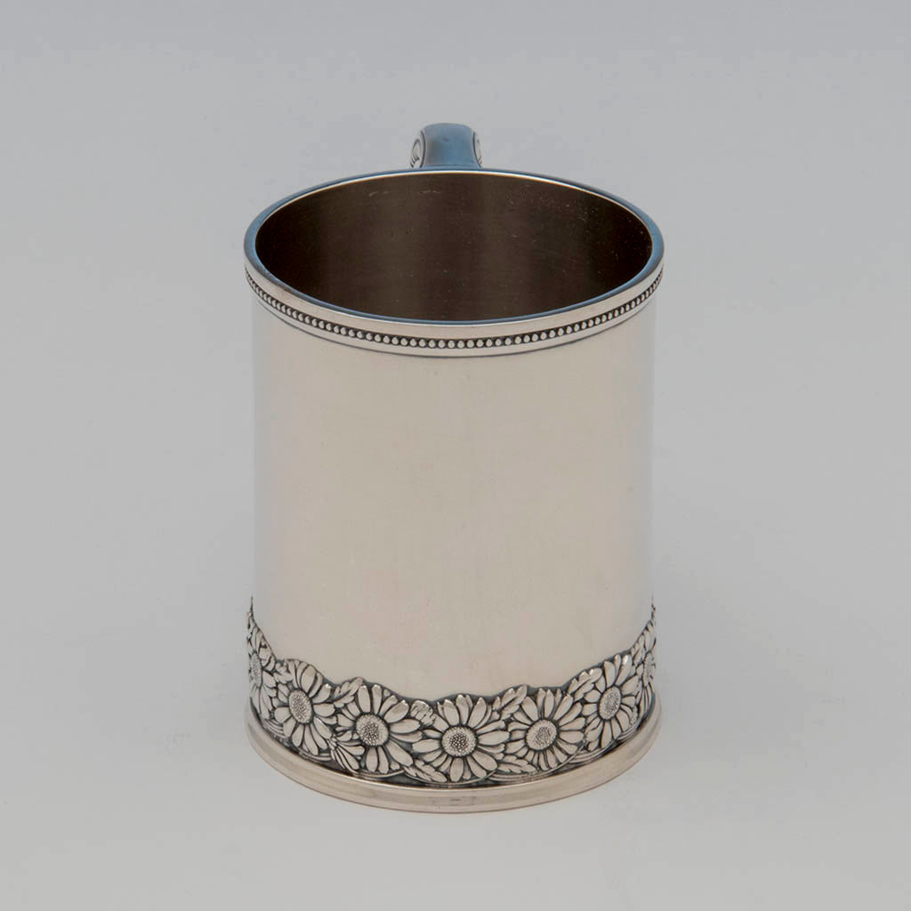 Front of Tiffany &amp; Co Antique Sterling Silver Child&#39;s Cup, NYC, c. 1875