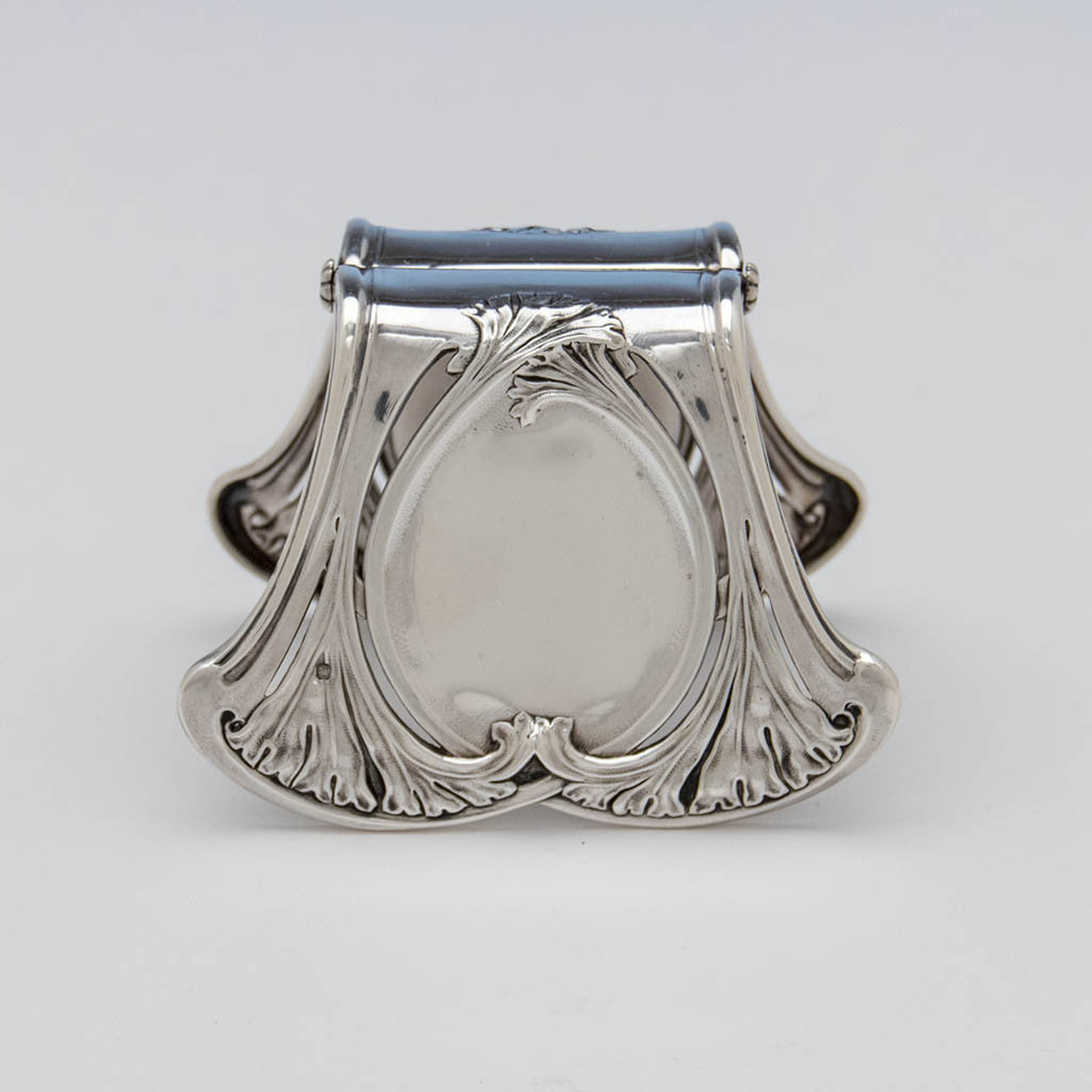Front of Alphonse Debain French Silver(.950) Asparagus Server, Paris, c. 1900