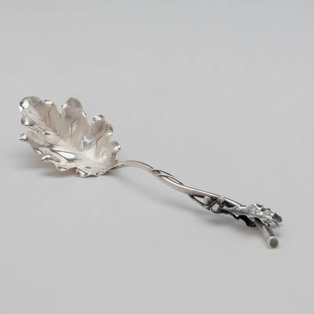 Redlich & Co. 'Rusticana' Antique Sterling Silver Berry Spoon, NYC, c. 1895