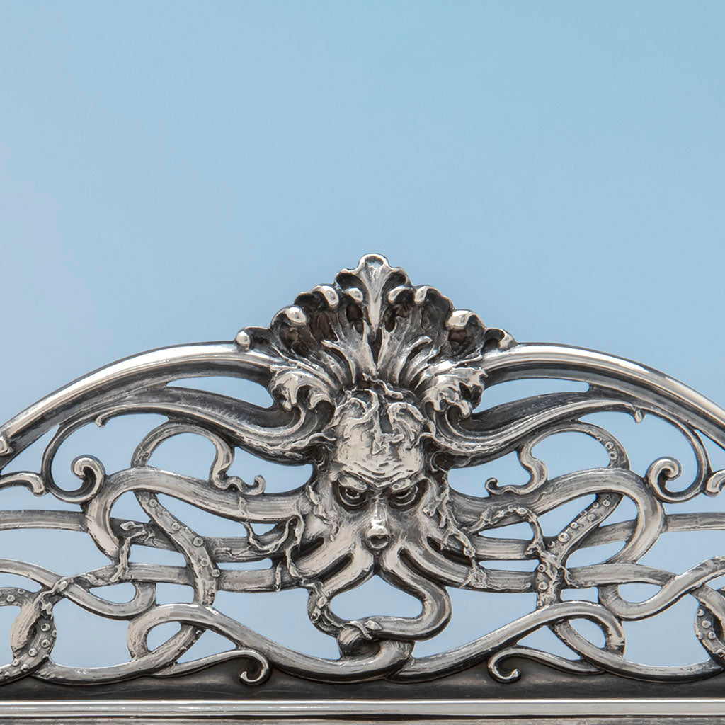 Whiting &#39;Diamond Jim Brady&#39; Sterling Art Nouveau Desk Set, NYC, c. 1900