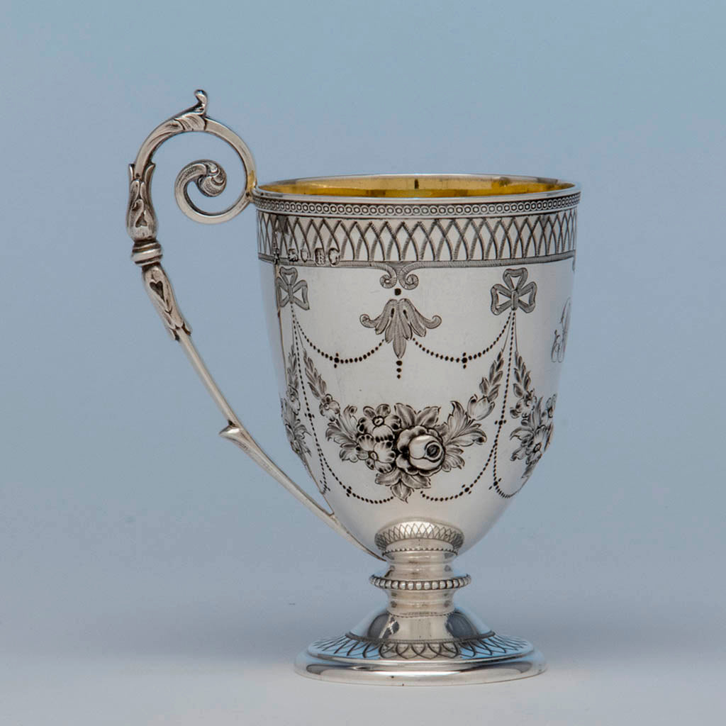 Edward and James Barnard Antique Sterling Cup, London, 1865/66