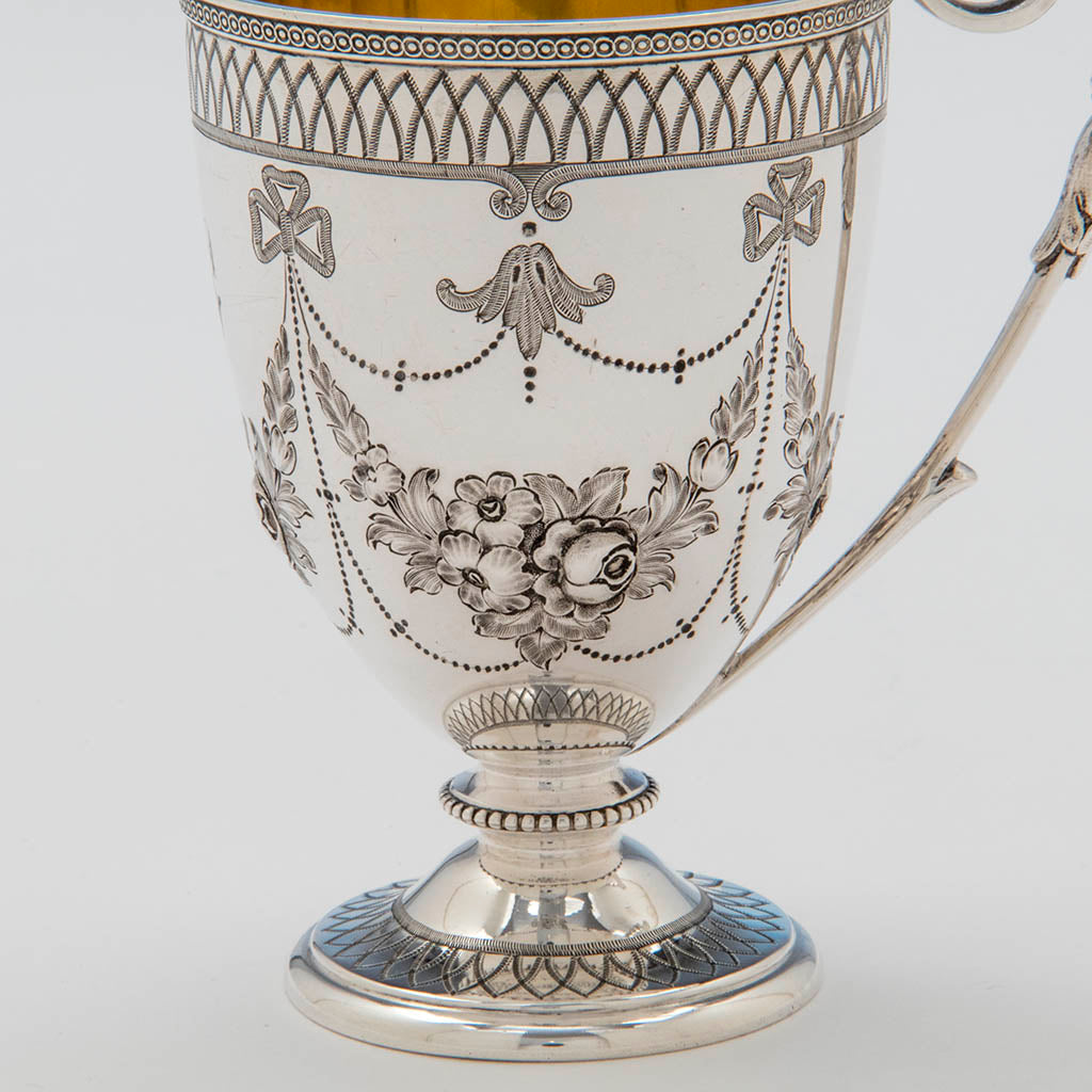 Detail of Edward and James Barnard Antique Sterling Cup, London, 1865/66